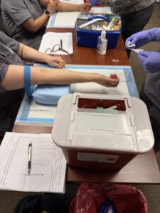 BAMA Institute students in phlebotomy classes