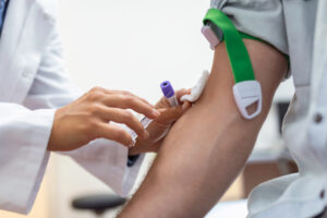 People can become a become a phlebotomist after a career b