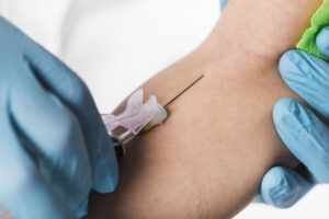 Blood draws are part of phlebotomy training 