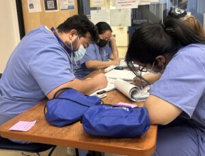 students in phlebotomy classes