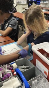 BAMA Institute phlebotomy students training for a healthcare career