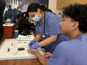 students in healthcare training 