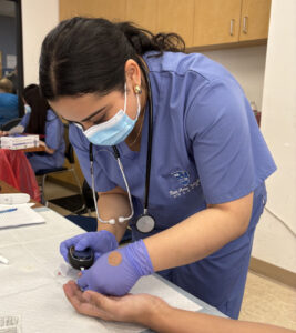 Students in healthcare training 